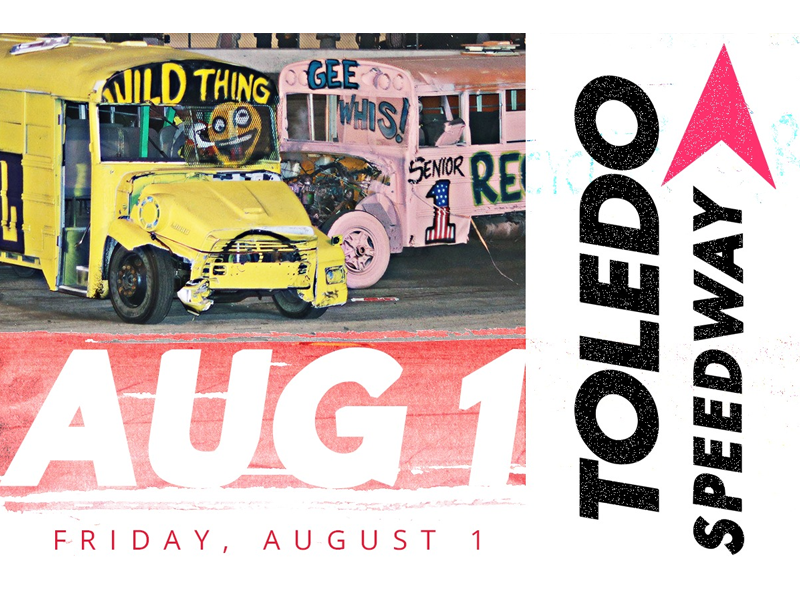 School Bus Figure 8 at Toledo Speedway