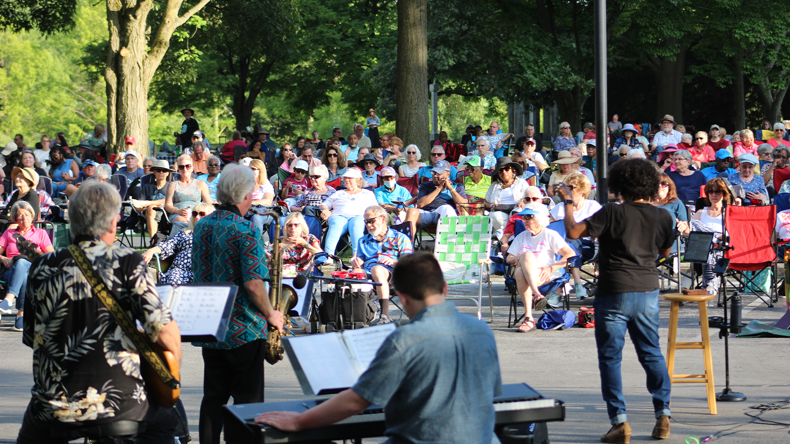 Jazz in the Garden live concert at the Toledo Botanical Gardens