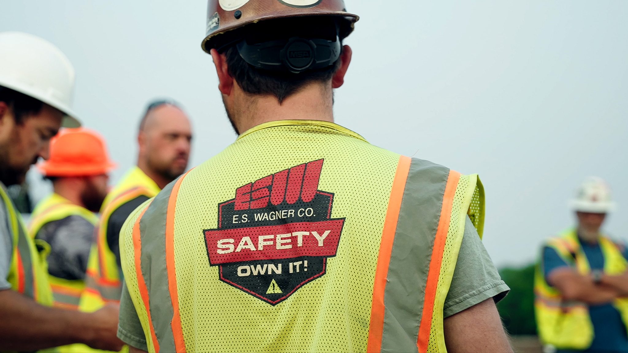 E.S. Wagner safety vest with Own It branding